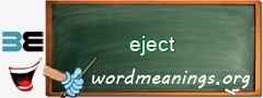 WordMeaning blackboard for eject